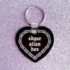 Edgar Allan Hoe Heart Keychain