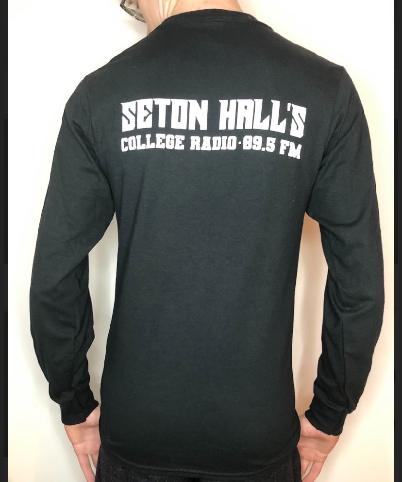 Long Sleeve Black Tee [Seton Hall's College Radio]