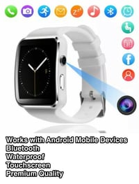 Image 2 of Bluetooth Smart Watch Unlocked Phone Camera Sport Waterproof for Android Mobiles
