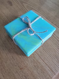 Image 3 of Blue Burst Coasters