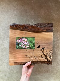 Image of Black Birds Walnut Slab Frame