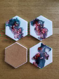 Image 1 of Holly Vibes Coasters
