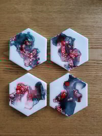 Image 2 of Holly Vibes Coasters