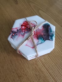 Image 3 of Holly Vibes Coasters