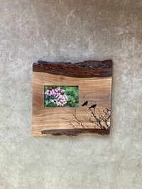 Image of Black Birds Walnut Slab Frame