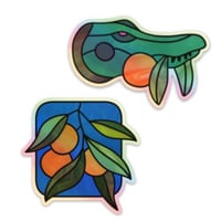 Image 1 of Holographic Florida Stickers (Free Shipping) 