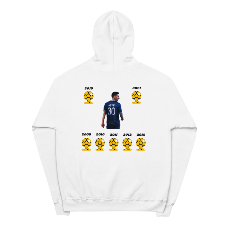 Messi Ballon d'Or Hoodie White