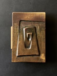 Image 1 of Pair of Large Bronze Door Handles with Spiral Design