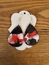 Image 1 of Black and Red Earrings