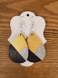 Black and Gold Earrings