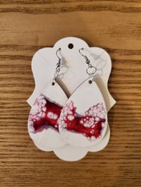 Image 1 of Red Splash Earrings