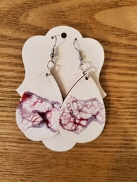Image 2 of Red Splash Earrings