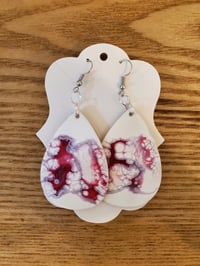 Image 3 of Red Splash Earrings