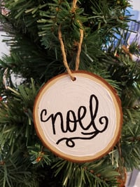 White Noel Ornament