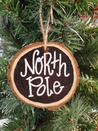 Black North Pole Ornament