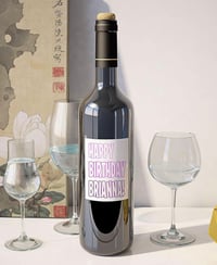 Custom Birthday Wine Label 