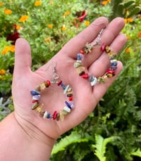 Chakra  Hoop Earrings