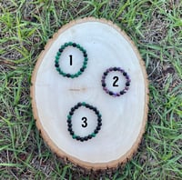 Image 1 of Malachite / Black Onyx / Purple Jasper Bead Bracelets