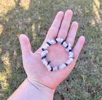 Image 2 of Rose Quartz/ Lapiz Lazuli Beaded Bracelet