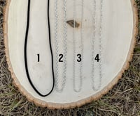 Image 2 of Crystal Wire Wrapped Necklace: Green Aventurine, Petrified Wood and Rose Quartz