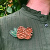 Pine Cone Brooch