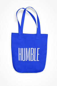 Blue HUMBLE Mini Tote Bag 