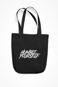 Black Humble Yourself Mini Tote Bag 
