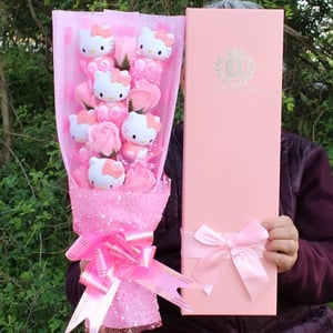 Image of Hello Kitty Bouquet of Flowers