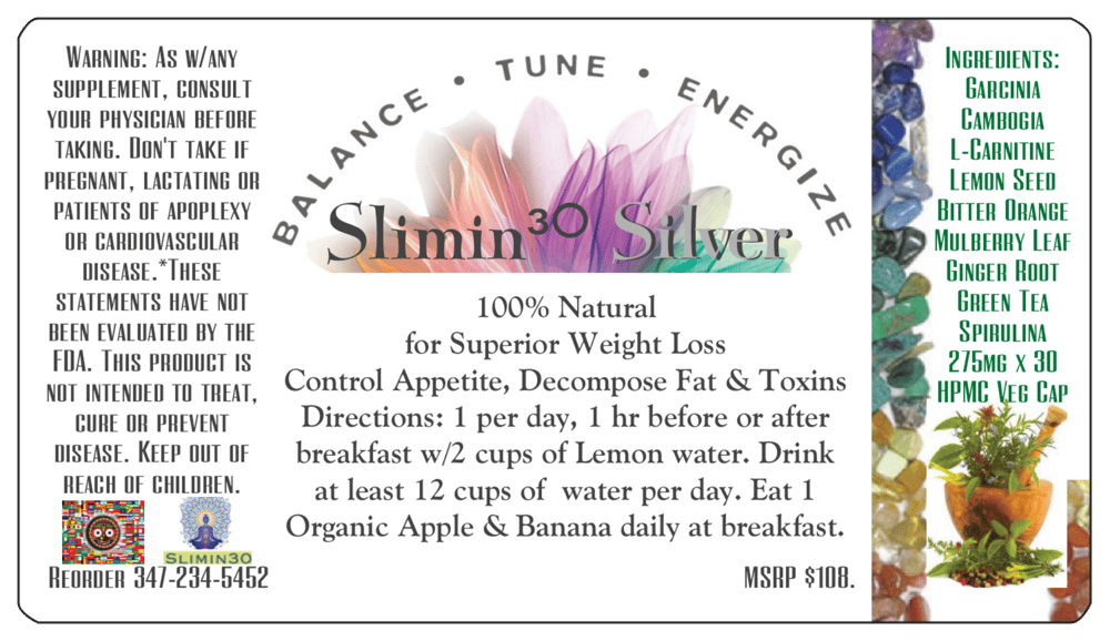 Image of Slimin30 Silver (30 Capsules, 1 per day)