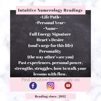 Lifepath & Name Intuitive Numerology Reading