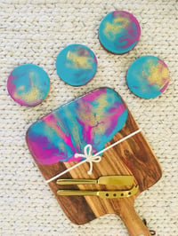 Image 3 of Sunshine Coast - Resin Cheeseboard & Coasters Workshop - Sold Out 