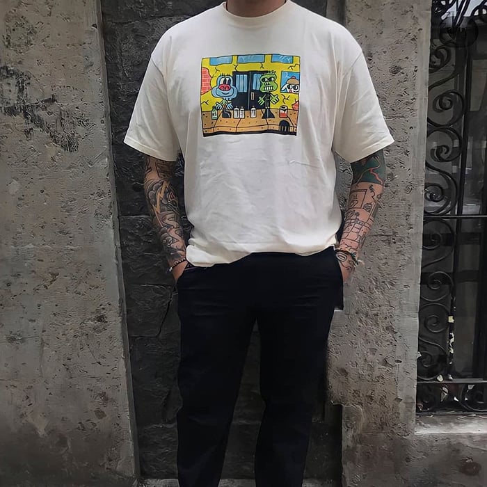 tim comix - "On the streets" tee (beige)