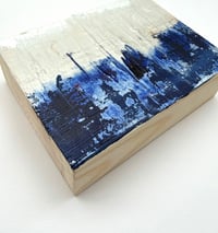 Image 4 of Tiny Silver Landscape on wooden block