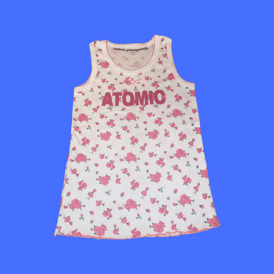 Image of  "ATOMIC" TANK TOP PINK FLORAL Summer Restock limited edition run 