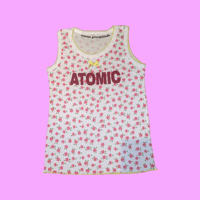 Image 2 of  SOLD OUT "ATOMIC" TANK TOP RED FLORAL - EUPHORIA