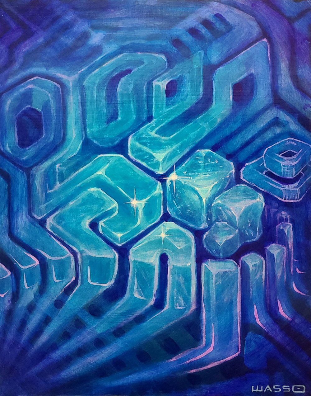 Image of Rhythm and Cubes (Original)