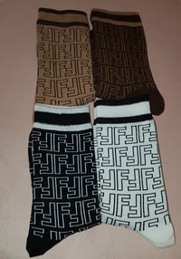 Image 1 of FF print socks