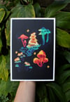 A5 Mushrooms Print