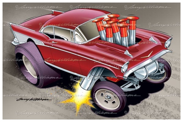 Image of "Gasser Pack" Print Set: Includes "High Octane", High Velocity" and "King's Ransom" 18 x 12" Prints