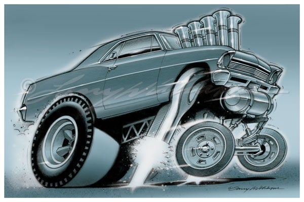 Image of "Gasser Pack" Print Set: Includes "High Octane", High Velocity" and "King's Ransom" 18 x 12" Prints