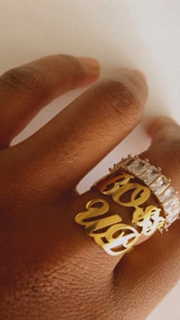 Image 4 of Big B Baguette Ring 