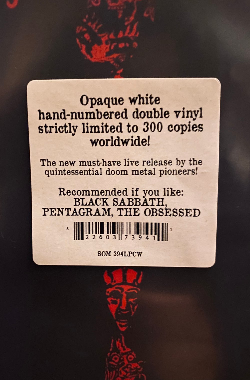 Saint Vitus - Live Volume 2 Double Record (signed vinyl limited edition)