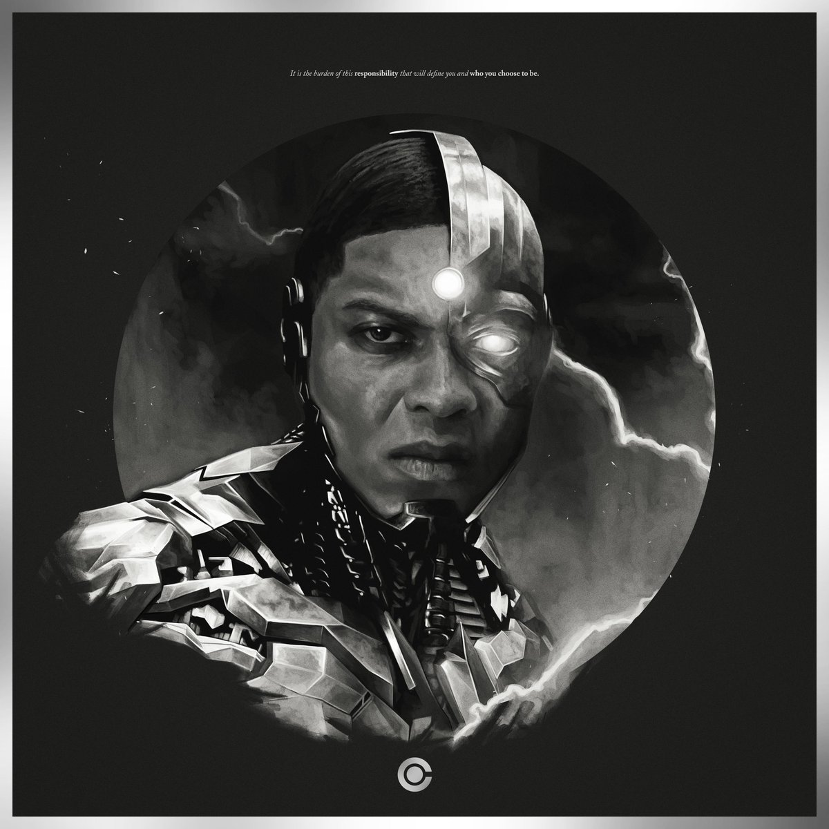 Image of Cyborg Var (Artist Proof) - Zack Snyder's Justice League Headshot/Figurehead. 