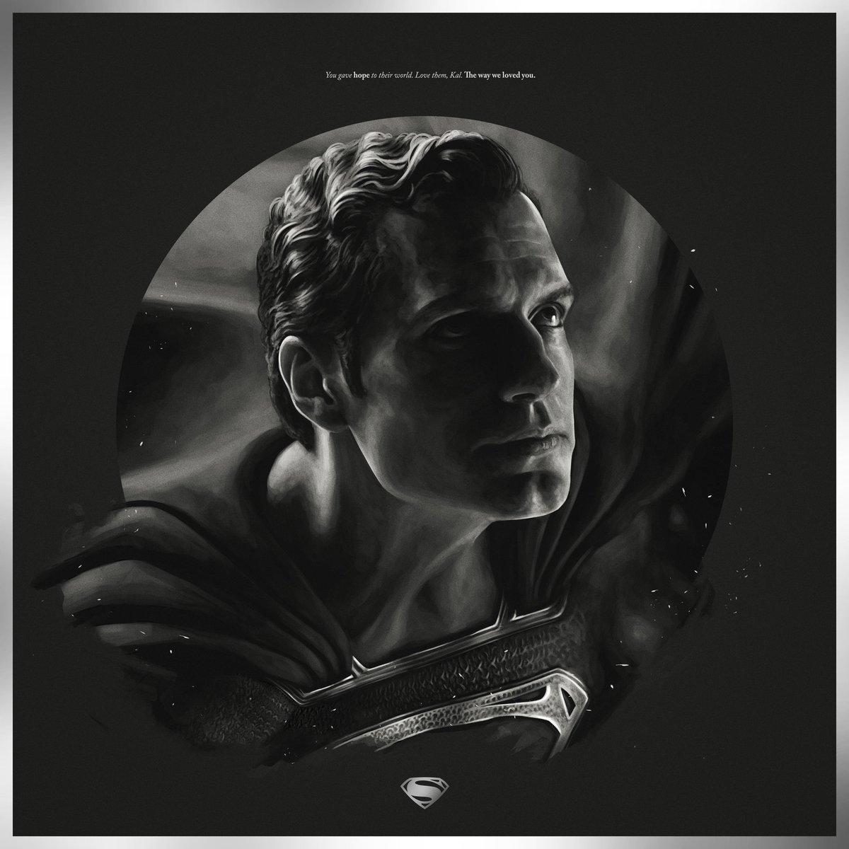 Image of Superman Var (Artist Proof) - Zack Snyder's Justice League Headshot/Figurehead. 