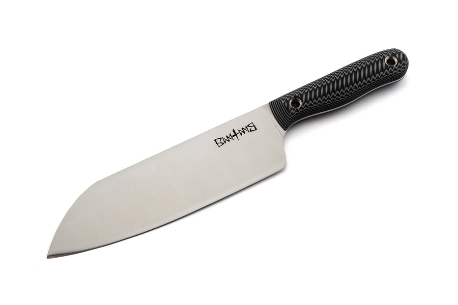 Image of Santoku (Textured Grey/Black G10)