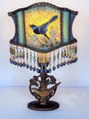 Luxury Lamp - Chinoiserie Antique Lamp with Handmade Victorian Lampshade