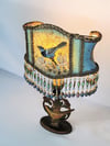 Luxury Lamp - Chinoiserie Antique Lamp with Handmade Victorian Lampshade