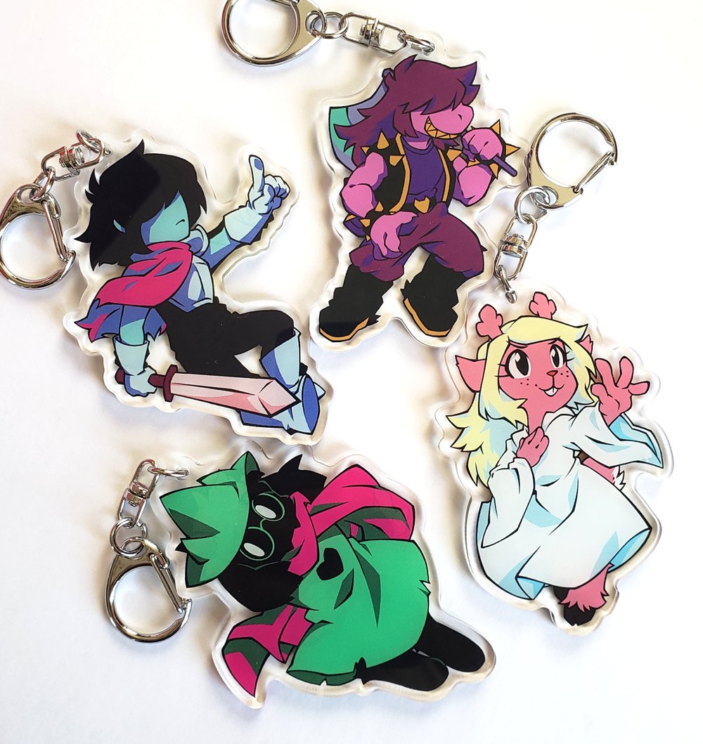 Deltarune Double Sided Charms
