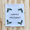 ‘Happy Holidays’ Towel