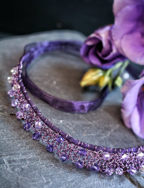 Image of GLAM CHOKER - Purple Sky